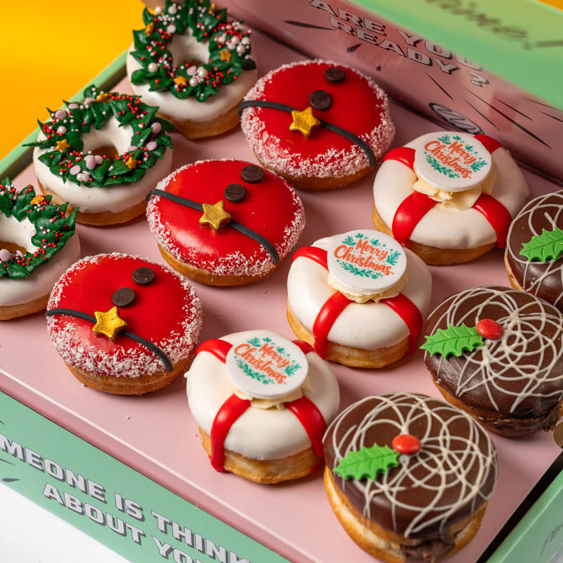 "Les favoris du Père Noël" boîte cadeau mini-donuts