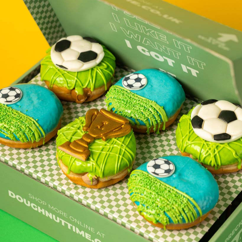 Boîte cadeau de beignets de football (végétalien)