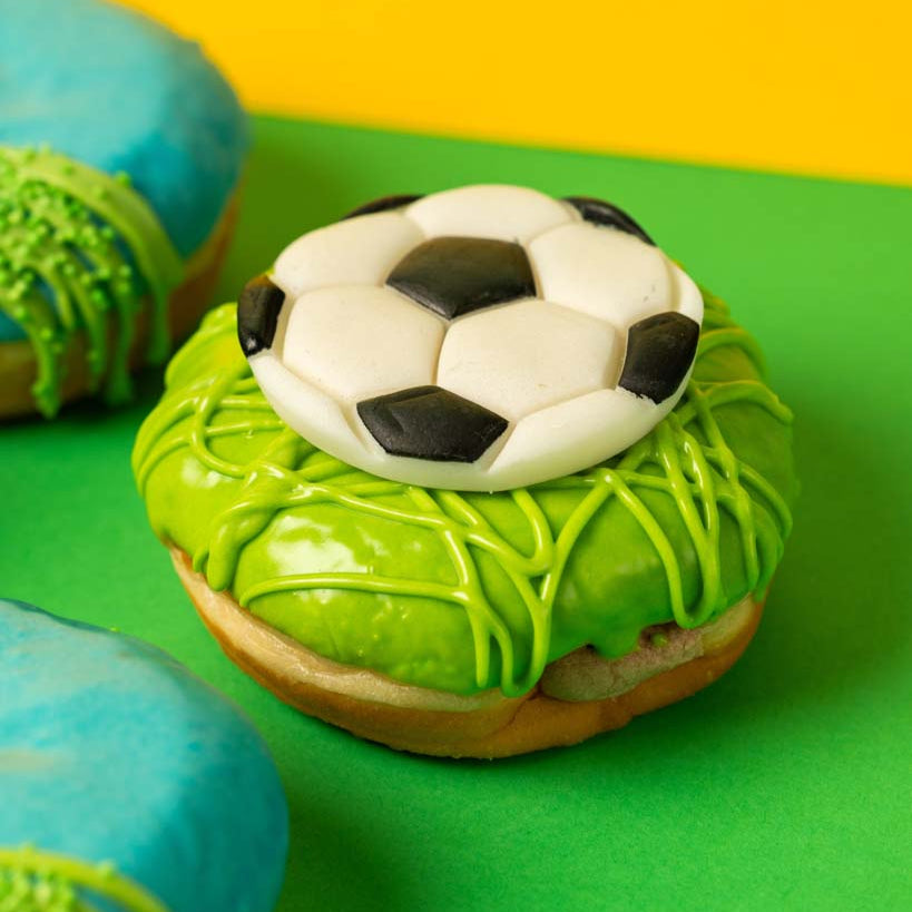 Boîte cadeau de beignets de football (végétalien)