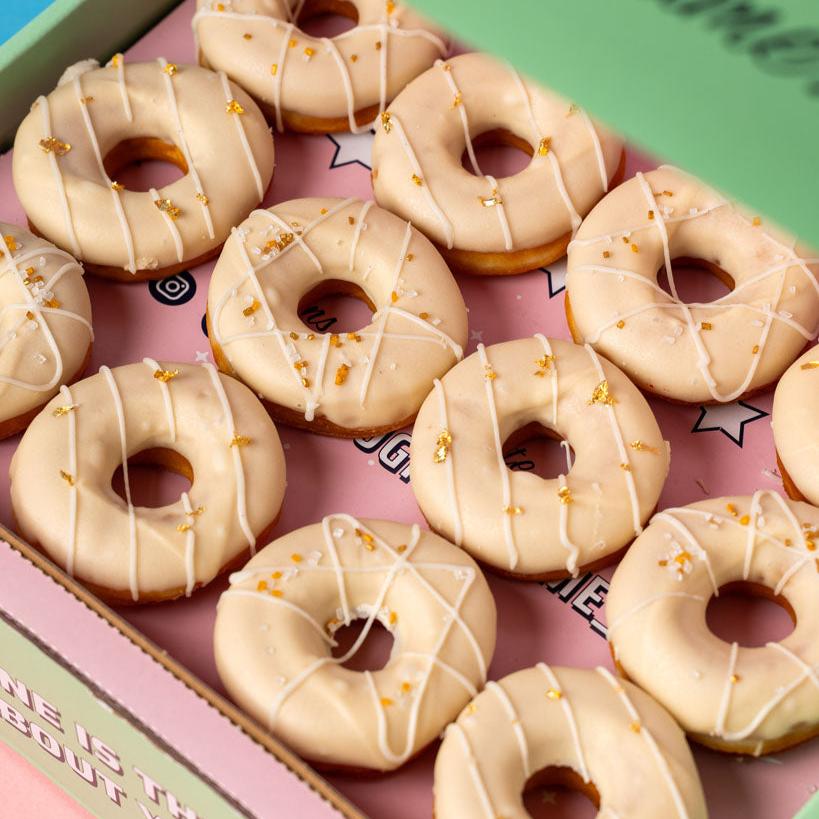 Boîte-cadeau Mini-Donut de mariage (végétalien)