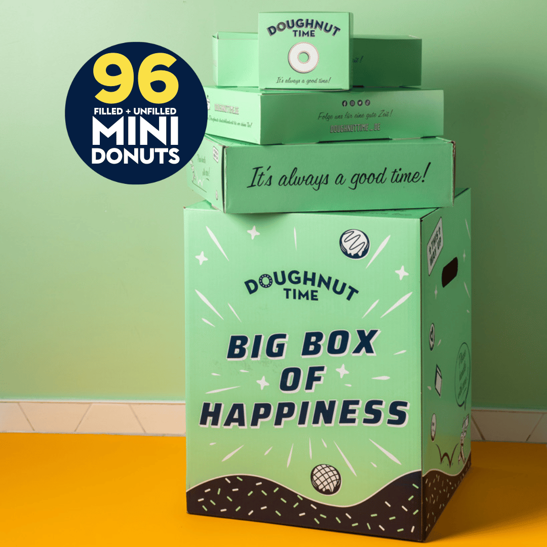 Mini-boîte de fête à donuts (96 pièces)