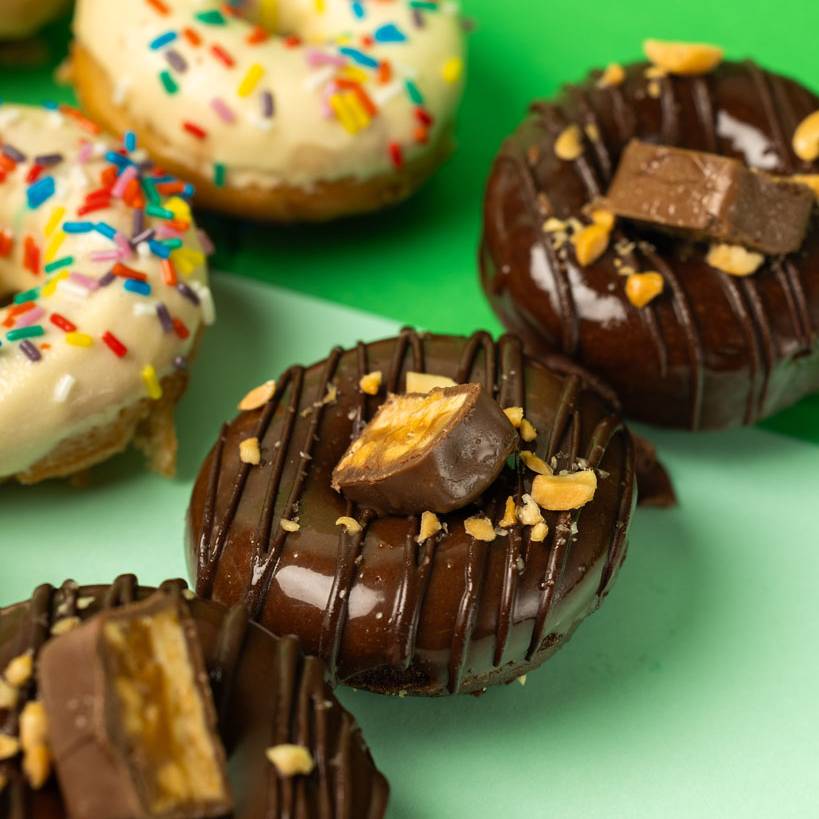 "Choccy Squad" boîte cadeau de mini gâteaux donuts sans gluten