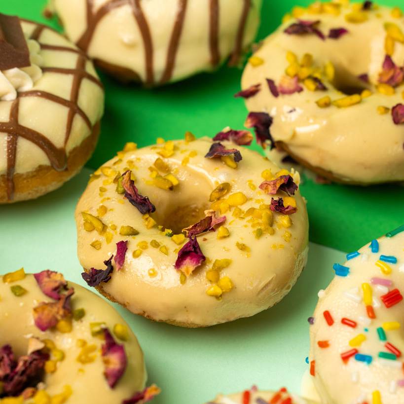 "Choccy Squad" boîte cadeau de mini gâteaux donuts sans gluten