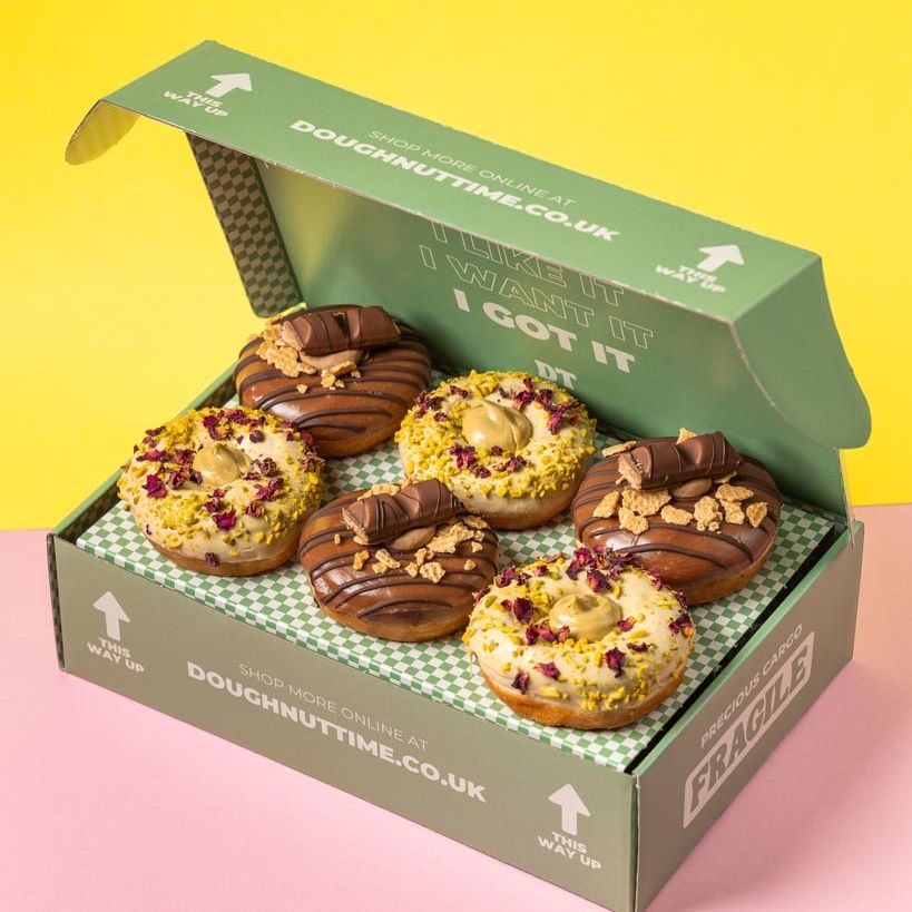 "Cioccolato-Pistacchio" Confezione regalo di ciambelle