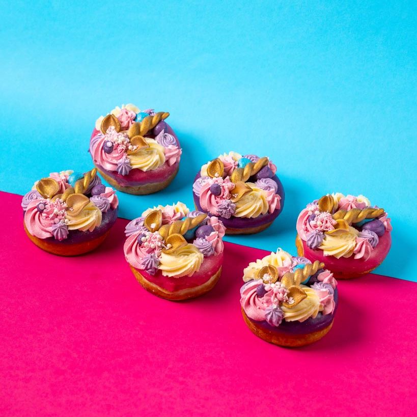 "Unicorn Special" boîte cadeau de donuts (végétalien)