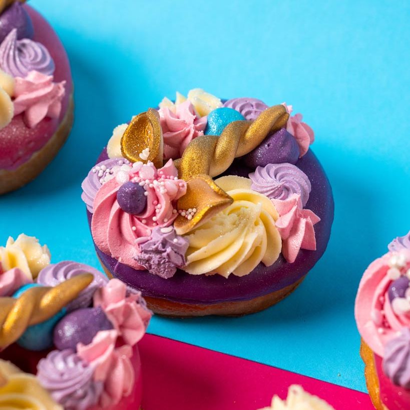 "Unicorn Special" boîte cadeau de donuts (végétalien)