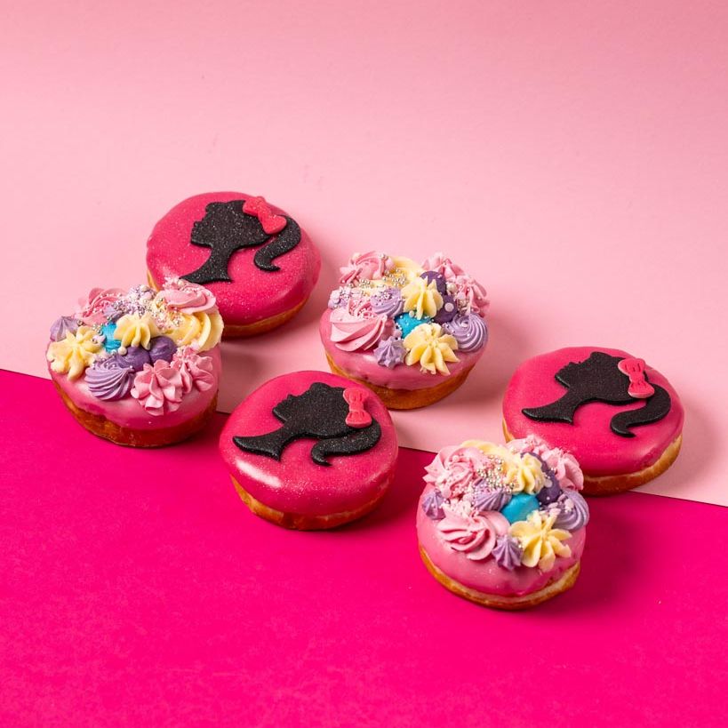 "Spécial Barbie" boîte cadeau de donuts (végétalien)