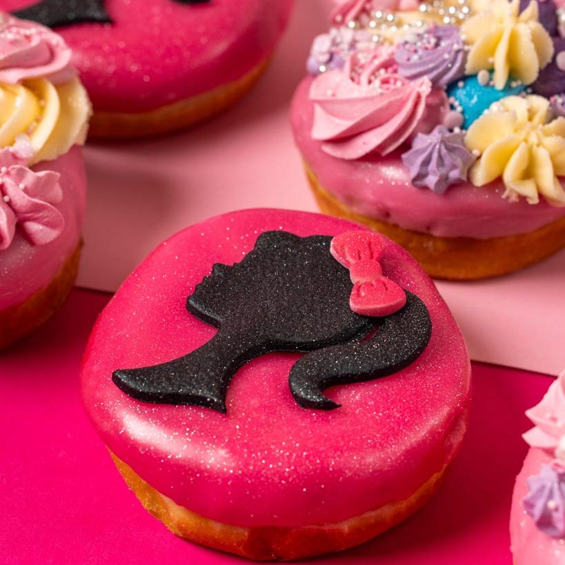 "Spécial Barbie" boîte cadeau de donuts (végétalien)