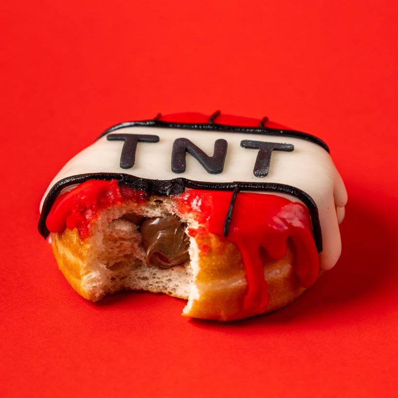 Boîte-cadeau "Spécial Minecraft" à beignets (végétalien)