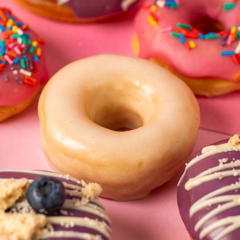 "Pink Party" boîte cadeau mini-donuts (végétalien)