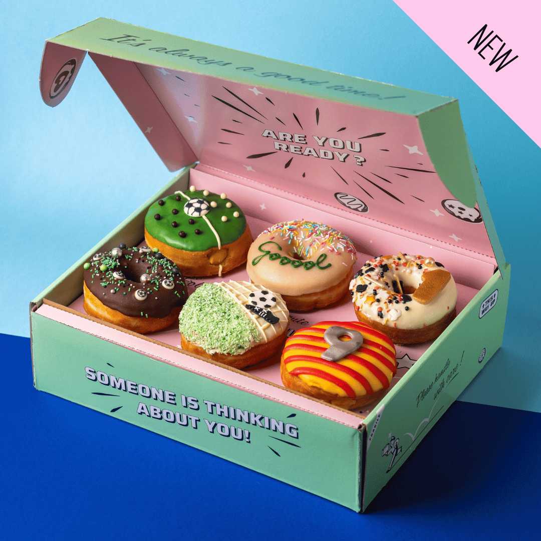 "Football star" Donut gift box (vegan)