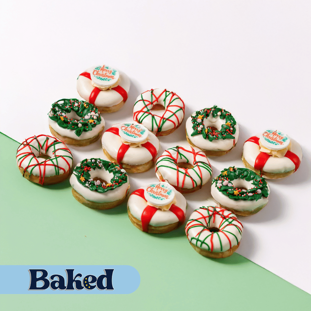 Christmas Officebox XL - 60 mini doughnuts with logo