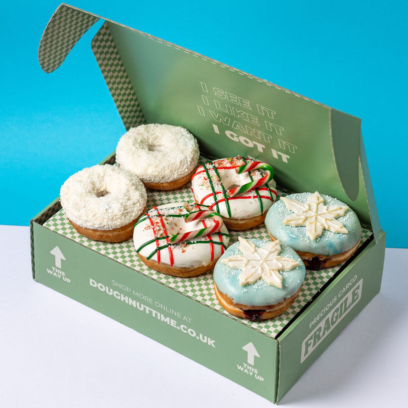"Vegane Weihnachten" Donut Geschenkbox (VG)