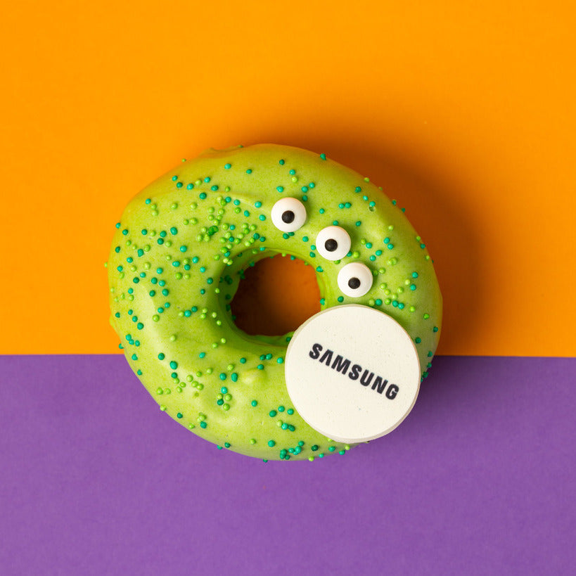 Confezione regalo di ciambelle "Corporate Halloween" con logo (VG)