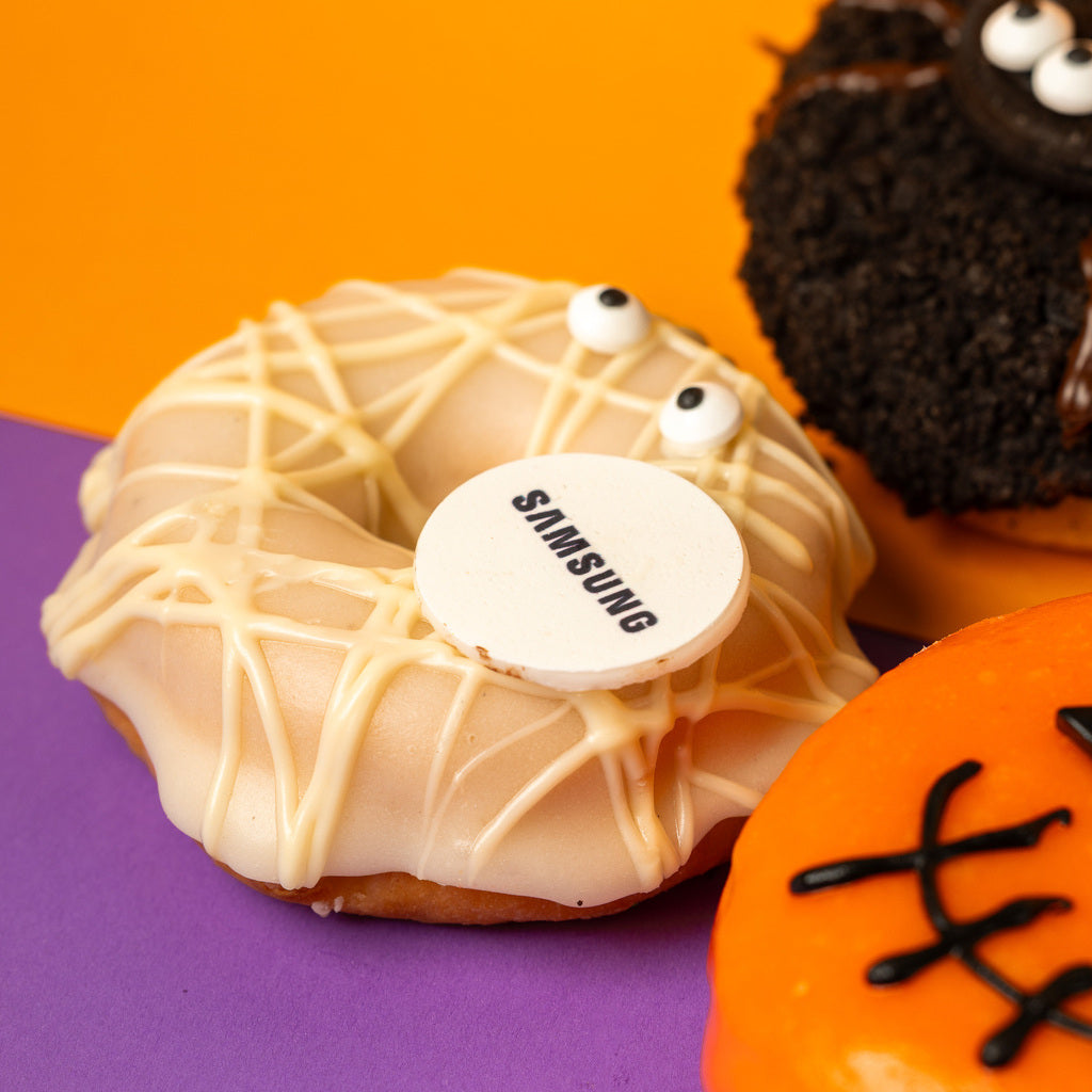Confezione regalo di ciambelle "Corporate Halloween" con logo (VG)