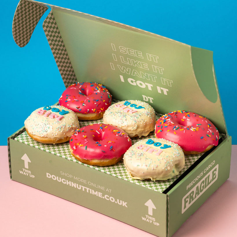 Gender Reveal Doughnut gift box (vegan)