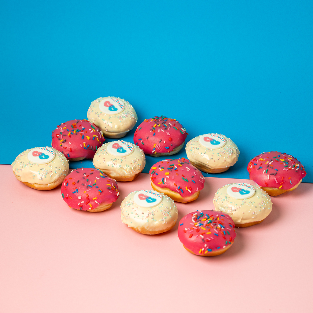Caja de regalo para mini donuts (vegano)