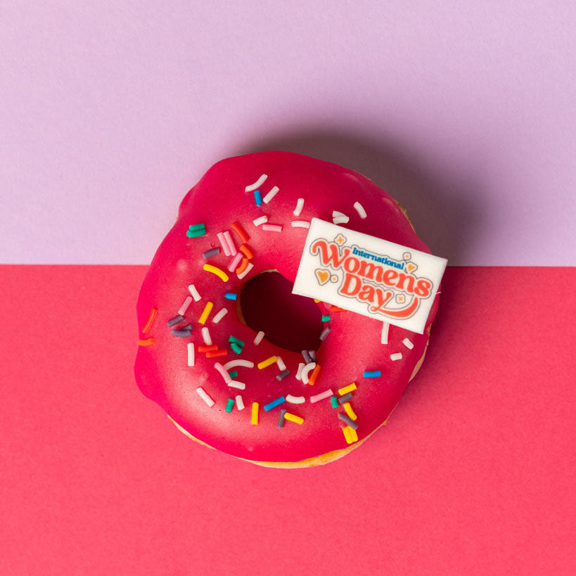 Corporate "Speciale Festa della Donna" cofanetto regalo di mini donut