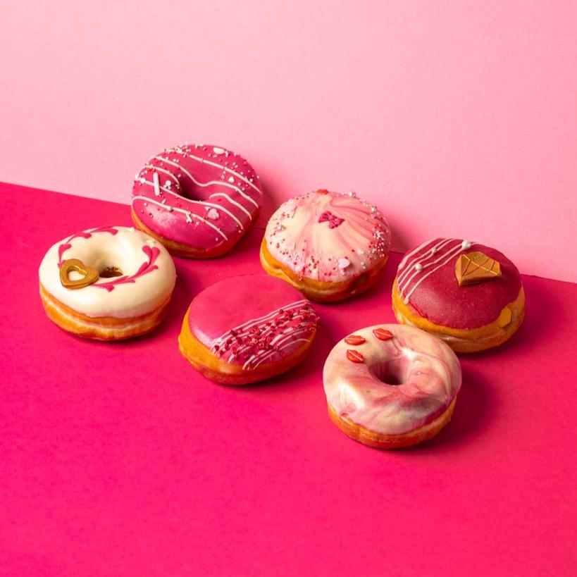 "Pink Party" Donut Geschenkbox (vegan)