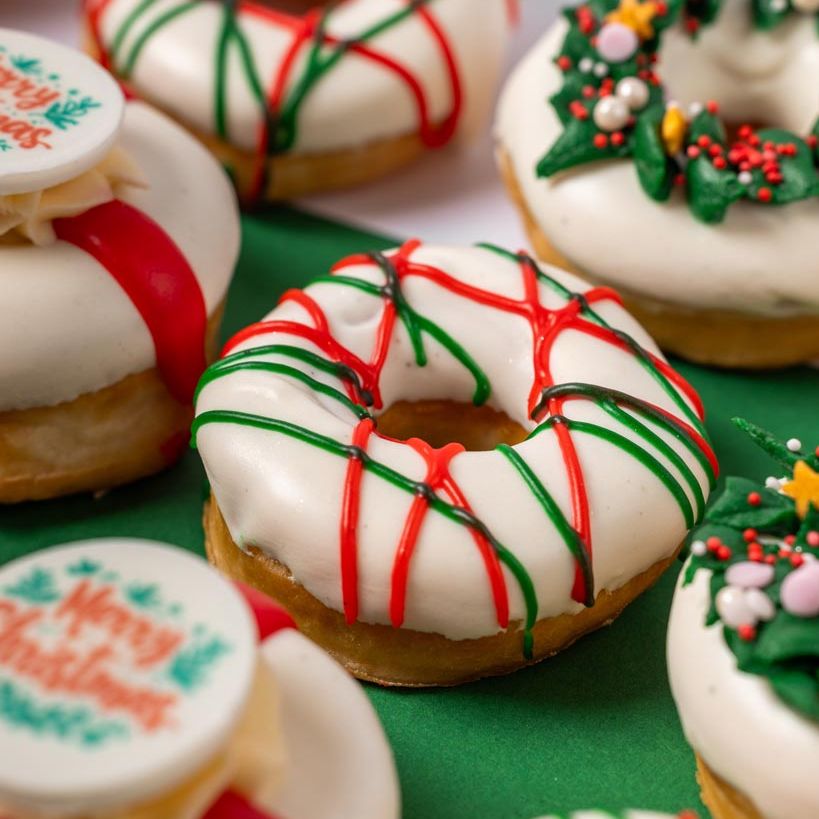 "Caja de regalo mini donuts "Especial Navidad