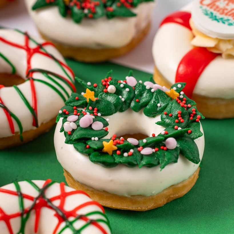 "Caja de regalo mini donuts "Especial Navidad