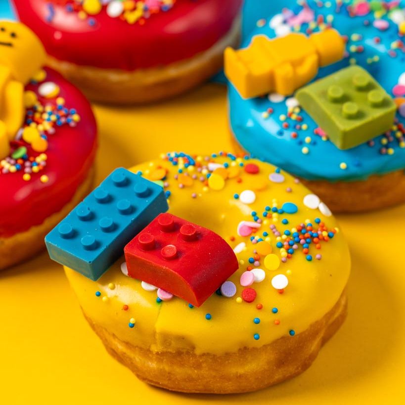 "Brick Party Special" donut gift box