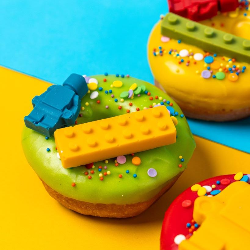 "Brick Party Special" donut gift box