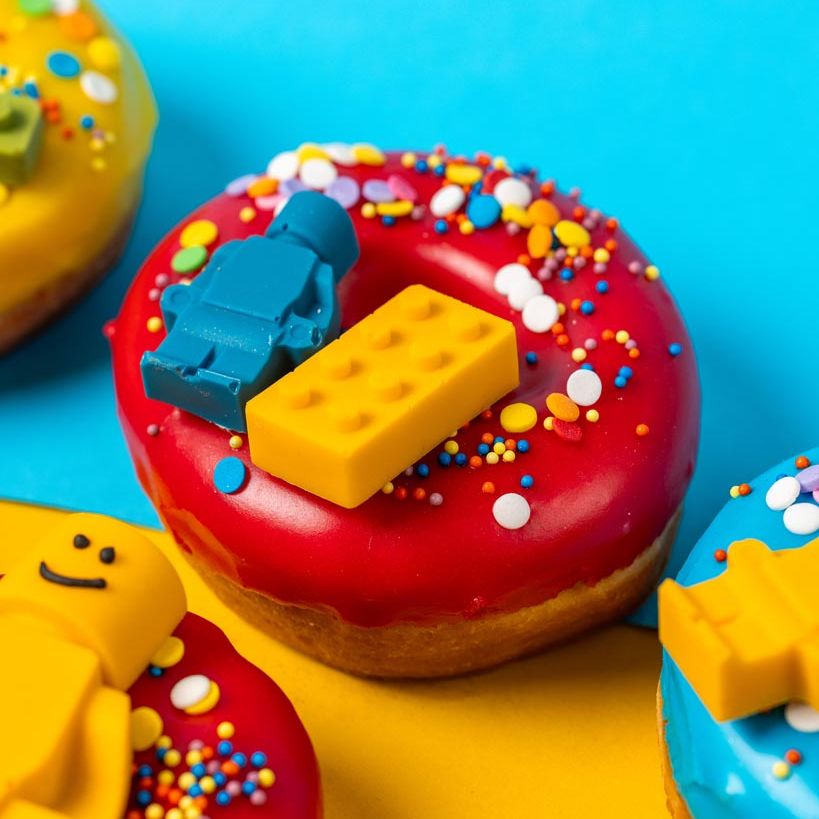 "Brick Party Special" donut gift box