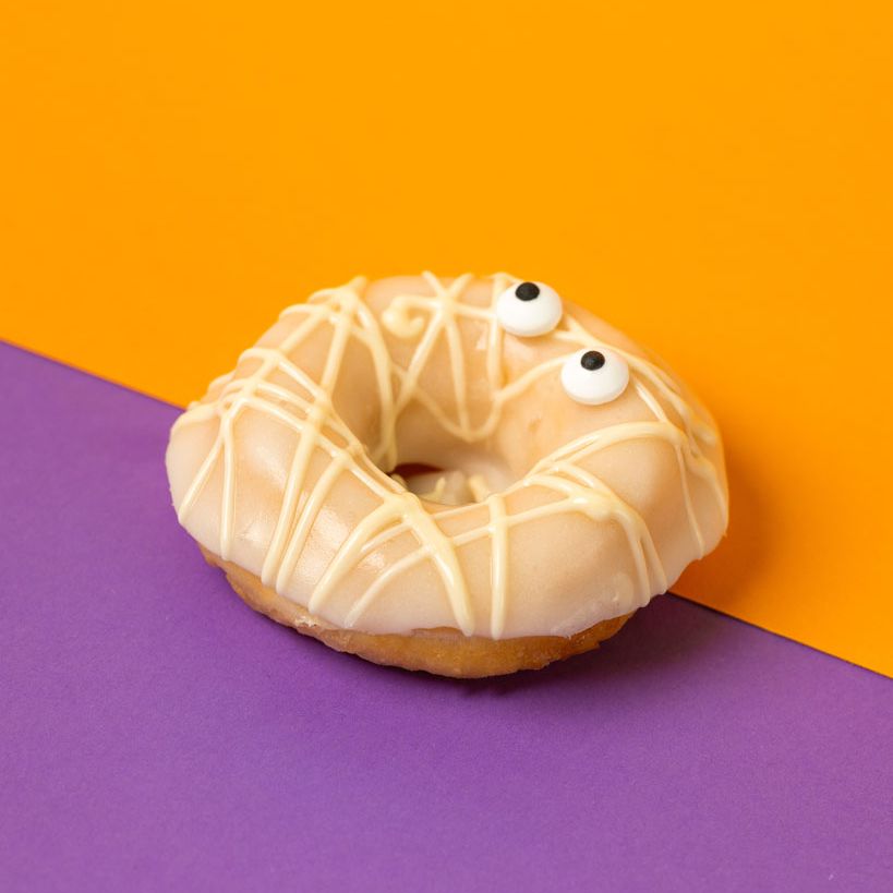 Caja de regalo para mini donuts de Halloween