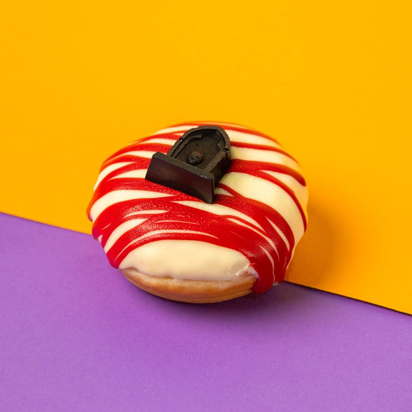 Caja de regalo para mini donuts de Halloween