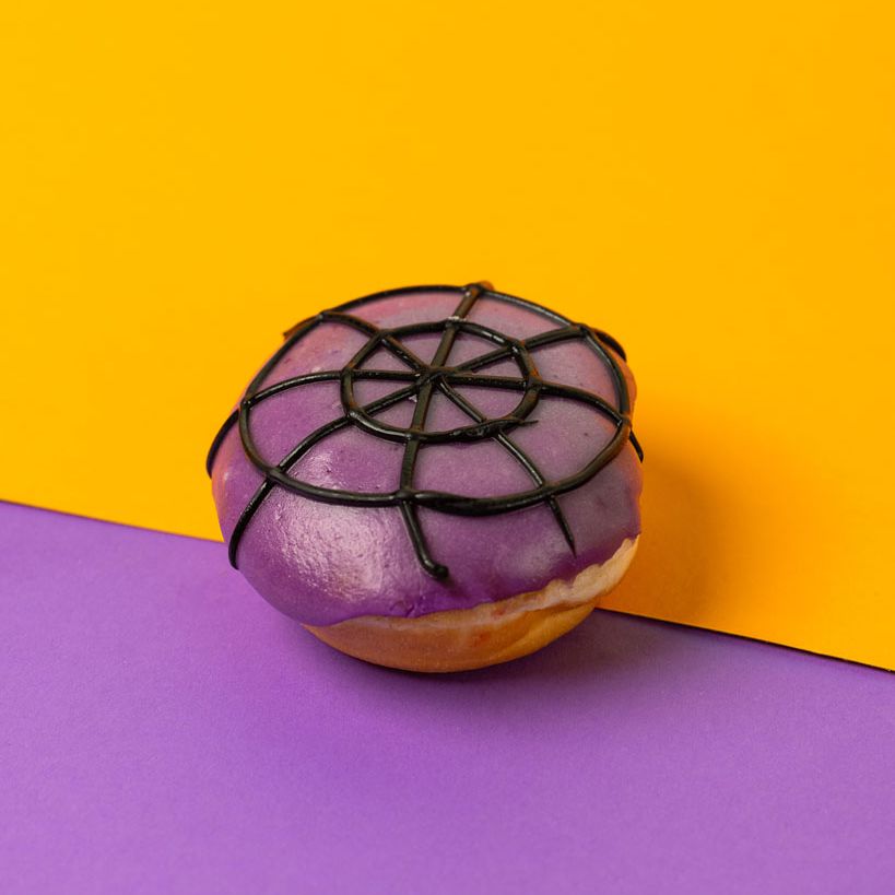Caja de regalo para mini donuts de Halloween
