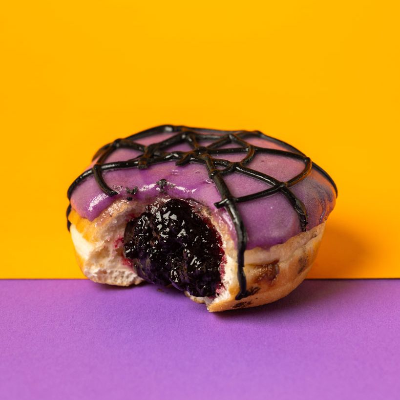 Caja de regalo para mini donuts de Halloween