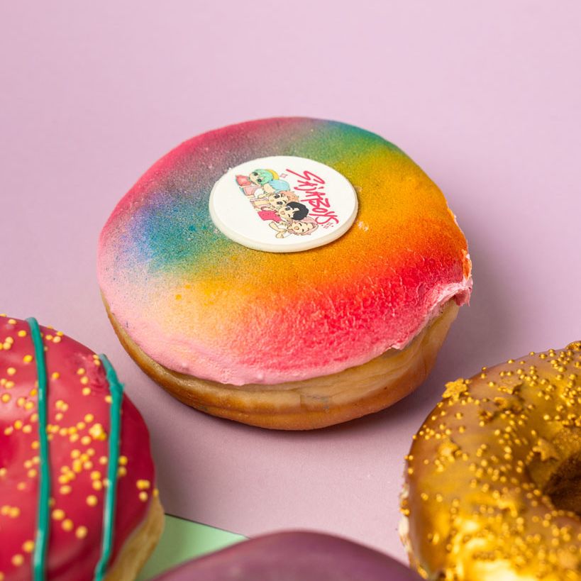 Caja regalo donut K-Pop (vegano)